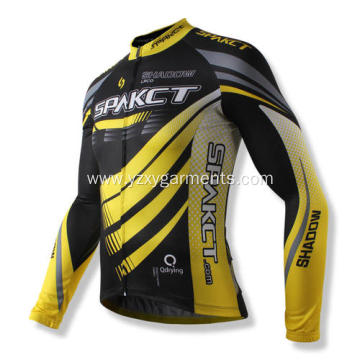 Cycling Clothes with yellow and black stitching